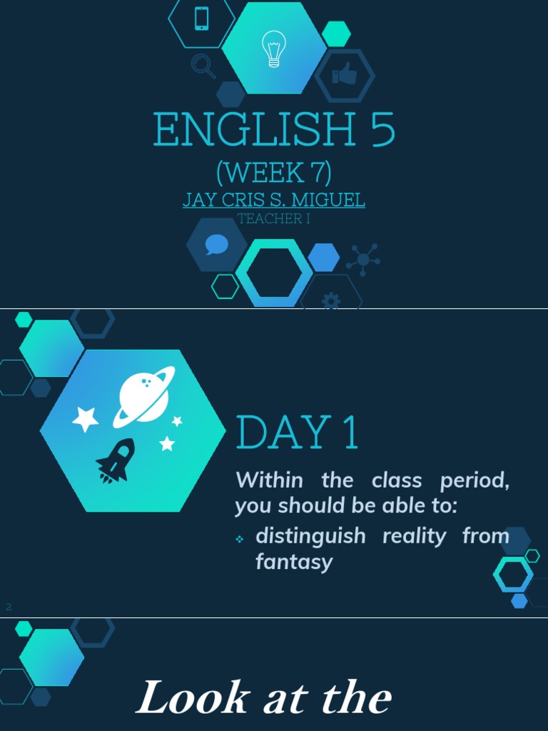 English 5 Week 7 (Day 1-5) | PDF | Metaphor