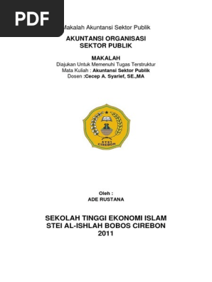 Makalah Akuntansi Sektor Publik