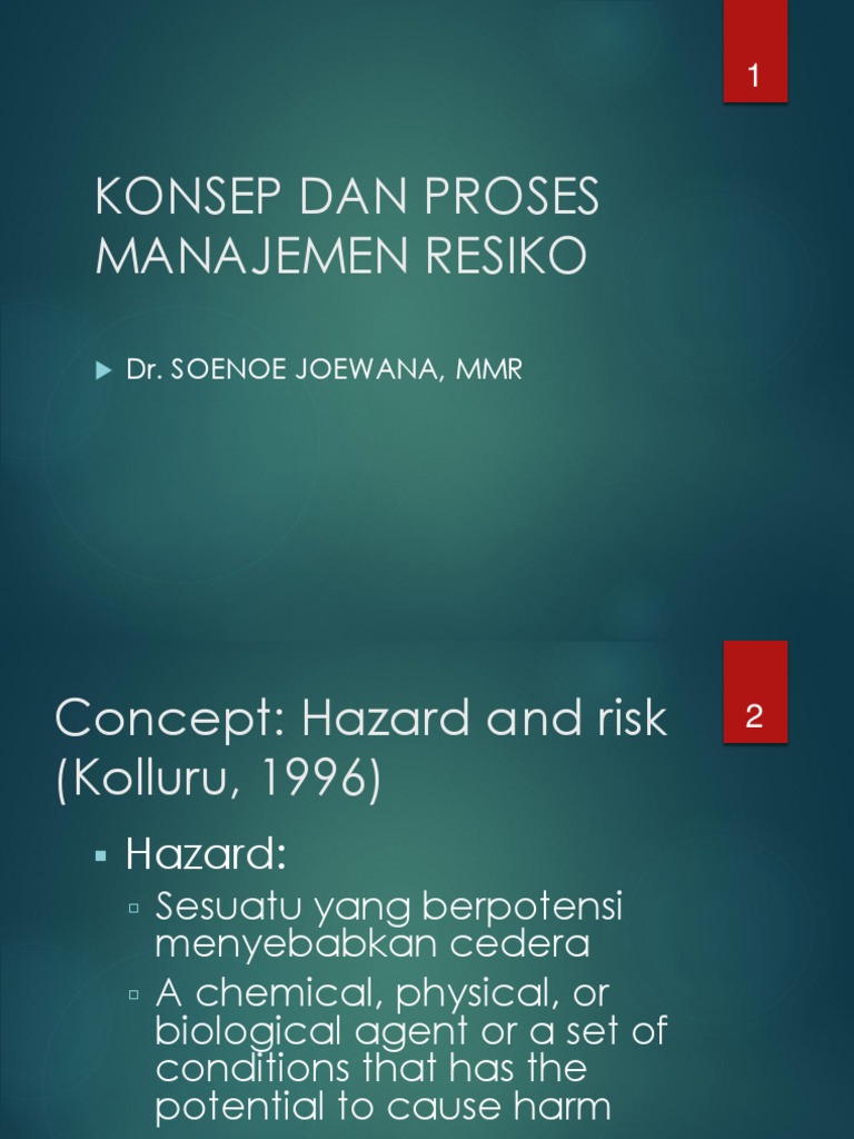 Manajemen Risiko: Konsep dan Proses | PDF