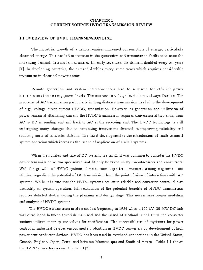 Current Source HVDC Transmission Review | PDF | High Voltage Direct ...
