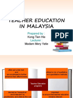 TEACHER EDUCATION IN MALAYSIA pp.ppt