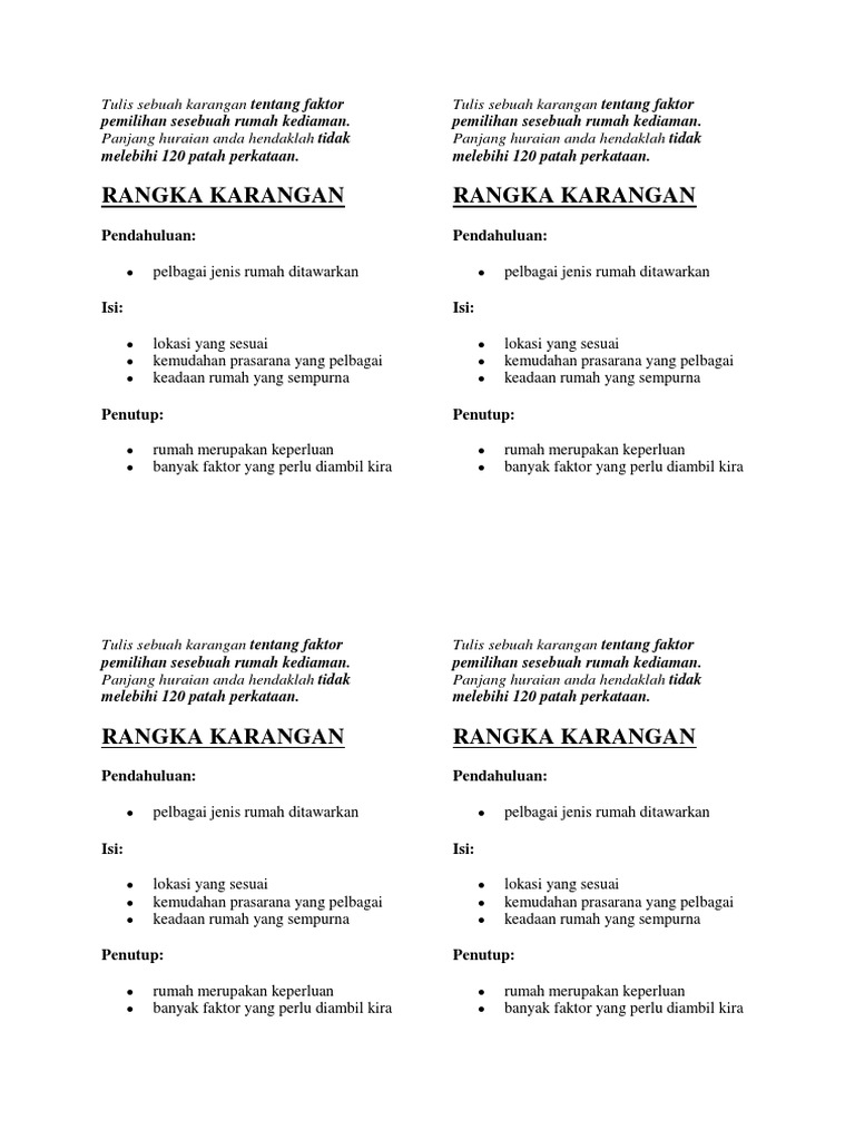 Karangan Kediaman Idaman Pdf