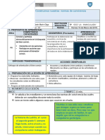 Sesión de Normas de Combivencia II Personal Social y Comuniacion