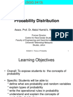 Spatial Statistics (SGG 2413) Probability Distribution