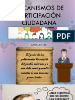 Mecanismos de Participación Ciudadana