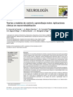 Teorías y Modelos de Control y Aprendizaje Motor. Aplicaciones