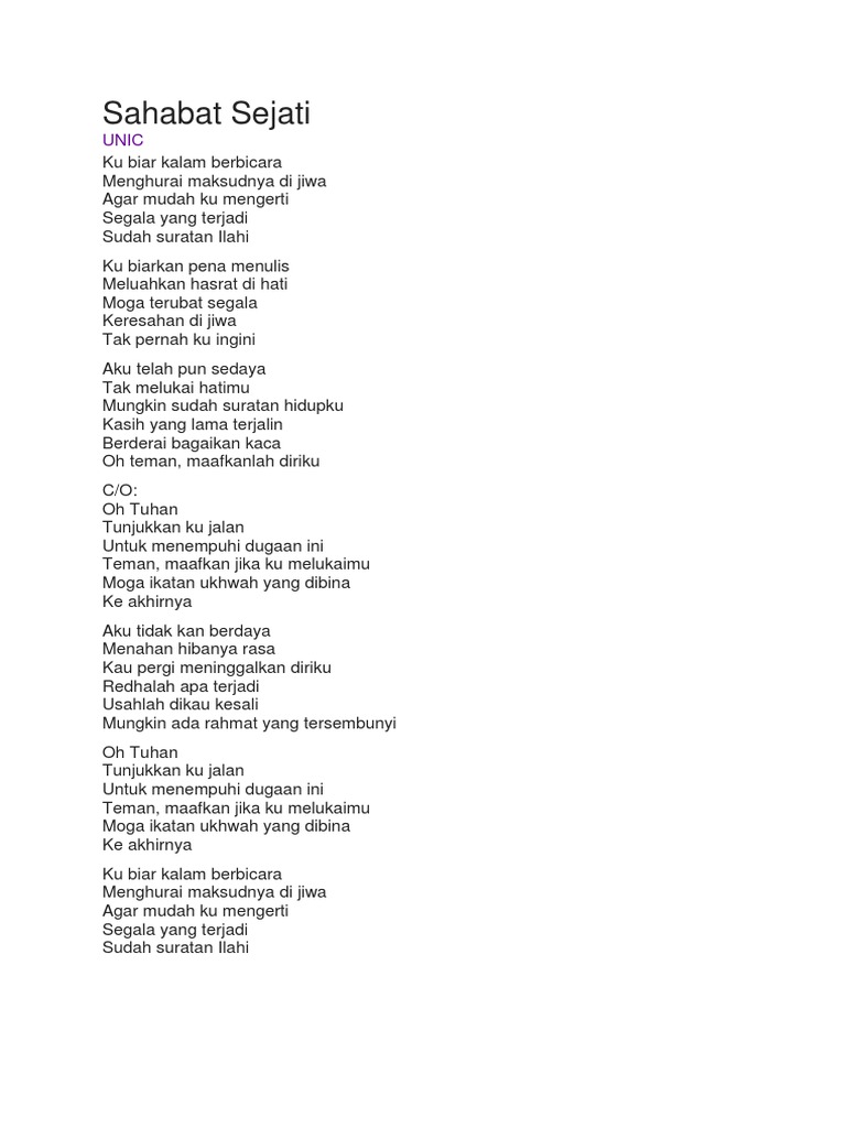 Sahabat Sejati Pdf