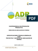 Especificaciones Técnicas Proyectos y Distritos de Adecuación de Tierras ADR. Abril 2017 (1).pdf
