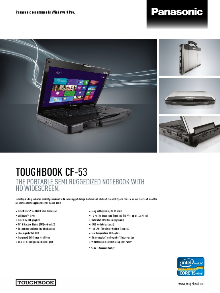 Laptop. Panasonic. DataSheet | PDF | Personal Computers | Digital ...