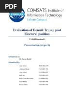 Report on Donald Trump
