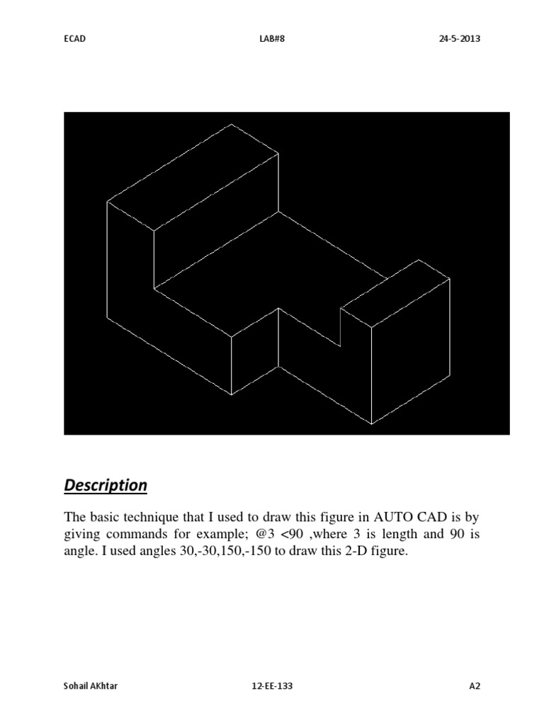 2D Figure Drawing in AutoCAD Techniques | PDF