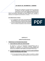 Acta de relevo de documentos y enseres EFPP