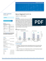 Banco Regional S.A.E.C.A.: Update To Credit Analysis