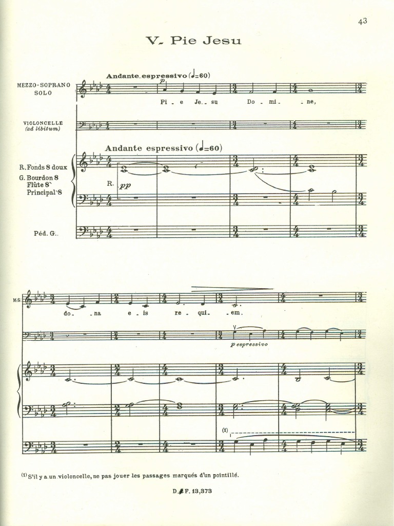 Durufle Pie Jesu1 PDF PDF