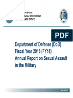 DoD Military Sexual Assault Report 2018