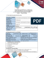 Activity Guide and Evaluation Rubric Task 5 - Blog Design