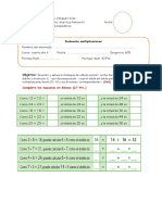 Evaluación multiplicaciones