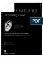 Archaeoacoustics: The Archaeology of Sound: Publication of Proceedings From The 2014 Conference in Malta