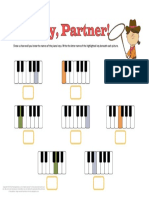 Show Us How Well You Know The Names of The Piano Keys. Write The Letter Name of The Highlighted Key Beneath Each Picture