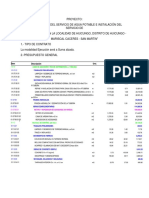 Precios Unitarios Tuberias