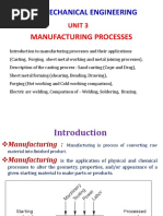 Basic Mechanical Engineering: Manufacturing Processes