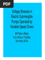 Voltage Stresses in Electric Submergible Pumps Operated by Variable Speed Drives