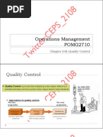 Operations Management POMG2710: Chapter (10) Quality Control