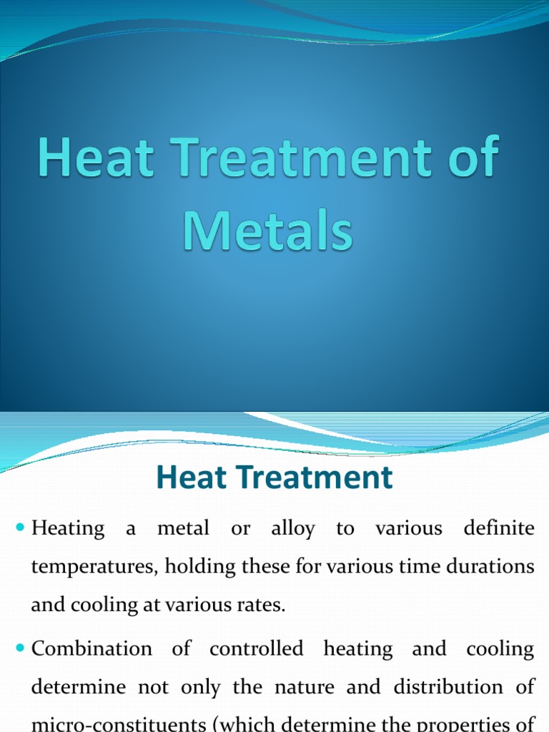Heat Treatment Processes Overview | PDF | Annealing (Metallurgy) | Heat ...