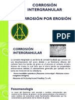 Corrosión Intragranular y Erosion
