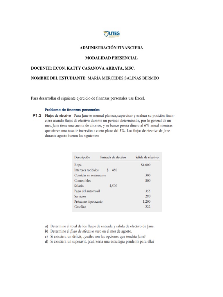 Finanzas Personales y Mercados Financieros | PDF | Dinero | Economias