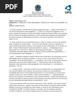 O Anonimato e o Texto Antropológico