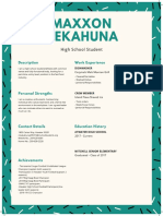 teal sprinkles high school resume