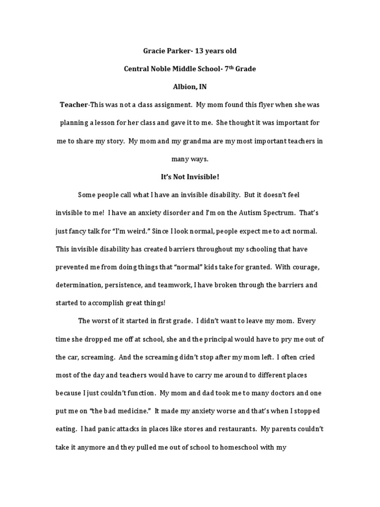 Gracie parker pdf special education mental health