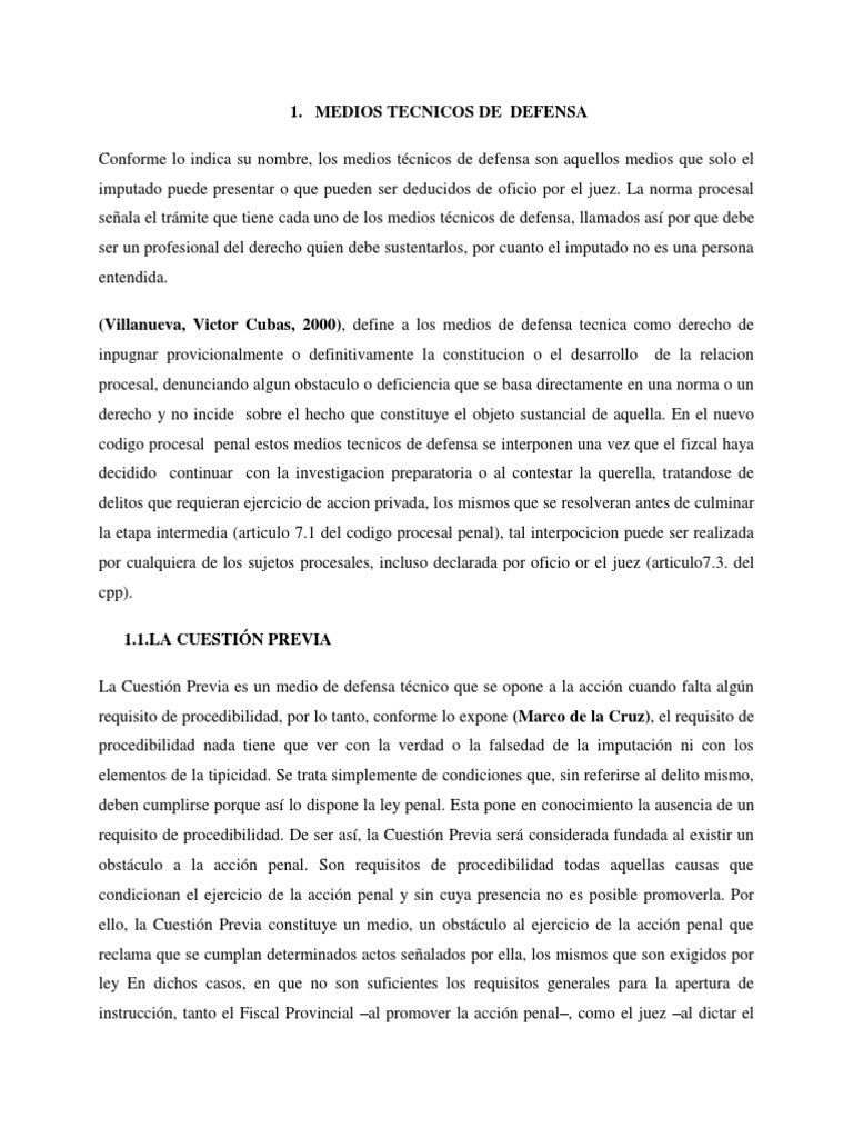 Medios Tecnicos de Defensa | PDF | Res Judicata | Derecho penal