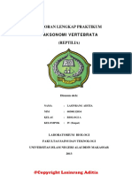 Laporan Praktikum Taksonomi Vertebrata R PDF