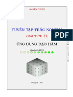 Tuyển tập câu hỏi trắc nghiệm giải tích 12- Ứng dụng đạo hàm PDF