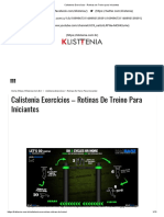 Calistenia Exercícios - Rotinas de Treino Para Iniciantes