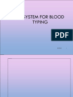 RH System For Blood Typing