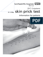 The Skin Prick Test: ENT Outpatients