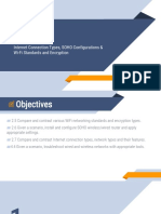 Lesson 12 - Internet Connection Types SOHO Configurations Wi-Fi Standards and Encryption