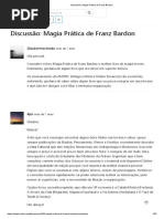 Discussão_ Magia Prática de Franz Bardon
