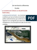 La Demarcación Territorial A Diferentes