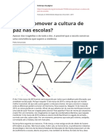 Como Promover A Cultura de Paz Nas Escolaspdf