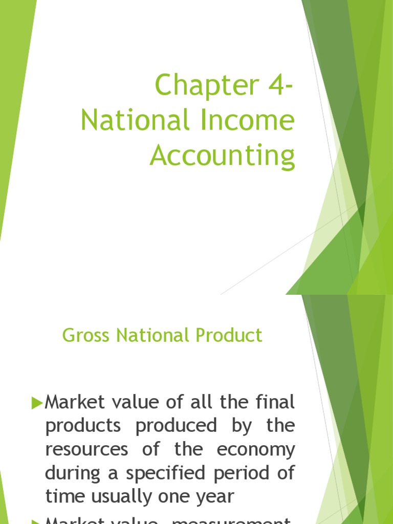 National Income Accounting Overview | PDF | Measures Of National Income ...