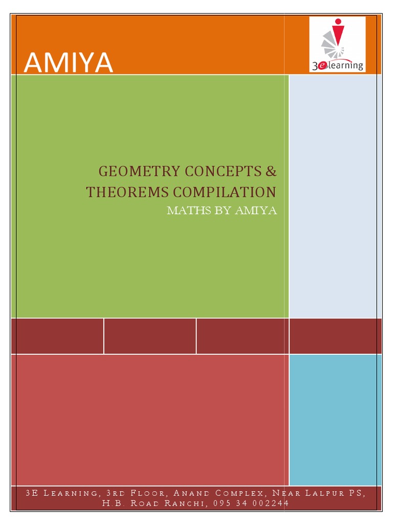 Geometry Theorems & Concepts - MATHS BY AMIYA PDF | PDF | Circle | Triangle