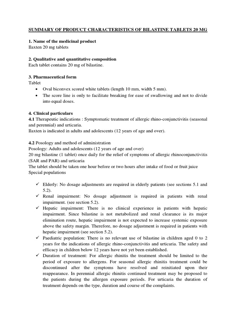 SMPC | PDF | Medical Specialties | Medical Treatments