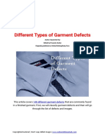 Different Types of Garment Defects