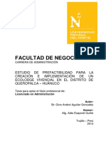 Prefactibilidad-Ecolodge Vivencial-Huanuco PDF
