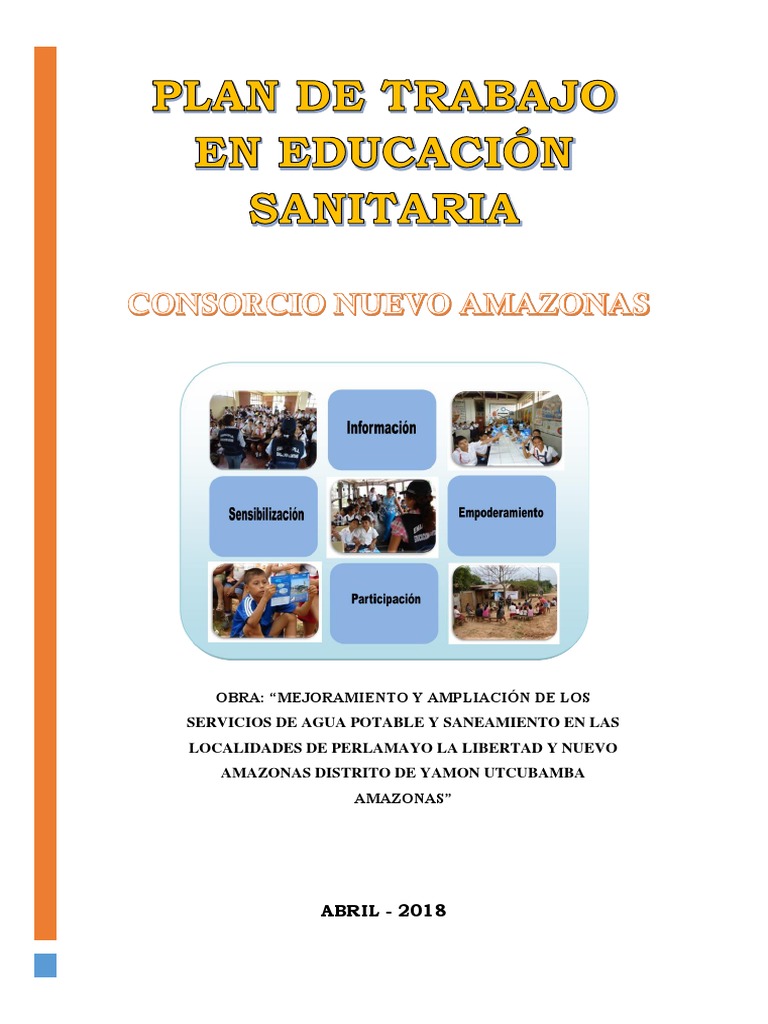 Plan de Trabajo en Educación Sanitaria | PDF | Saneamiento | Igualdad ...
