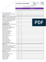 Check List de Operatividad de Mantenimiento Rev 00